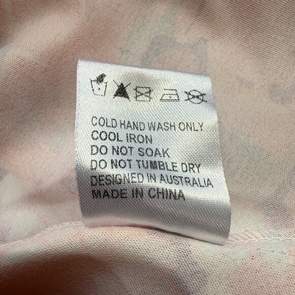 Hello Molly On The Beat Floral Cut Out Mini Dress Women's 2 Pink Open Back Party - Picture 14 of 14